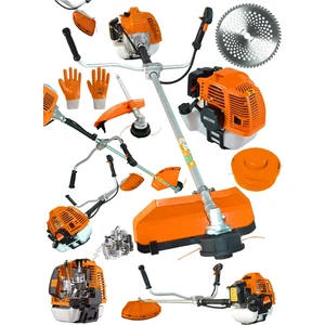 Alman Trex 6003 Yan Tipi Benzinli Motorlu Ot Çalı Tırpanı Çim Biçme Makinesi Tırpan GRZ-TTREX-6003-YANTIRPAN-TEK-TURUNCUU