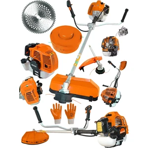 Alman Trex 6002 Yan Tipi Benzinli Motorlu Ot Çalı Tırpanı Çim Biçme Makinesi Tırpan GRZ-TREX-6002-YANTIRPAN-TEK-TTURUNCU