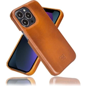 Apple iPhone 13 Pro Max Uyumlu Deri Arka Kapak F360 RST2EF Taba