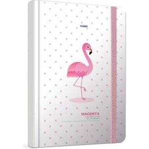 Magenta Dikişli Sert Kapak Düz Defter 120 Yaprak 4186