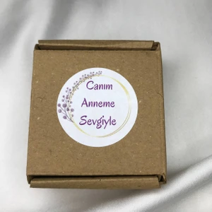 Canım Anneme Sevgiyle Etiket Mat 4 cm 33 Adet