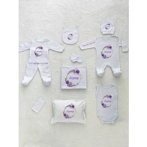 Yzc Home K16 Isimli, Kız Bebek 10LU Beyaz Hastane Çıkışı