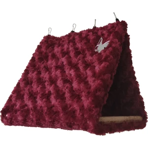 Akat Cosy Fluffy Büyük Boy Bordo Papağan - Kemirgen Hamağı