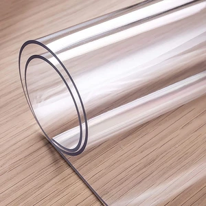 2.4mm | Şeffaf Pvc Masa ve Masa Örtüsü Koruyucu | Masa Pedi | Koruyucu Mika | Asetat Masa Örtüsü