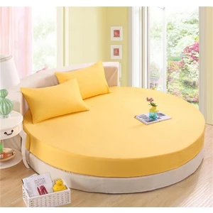 Zambak Tekstil Çap Seçenekli Yuvarlak Lastikli Çarşaf Seti %100 Pamuklu