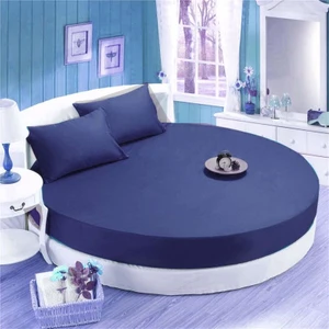 Zambak Tekstil Çap Seçenekli Yuvarlak Lastikli Çarşaf Seti %100 Pamuklu