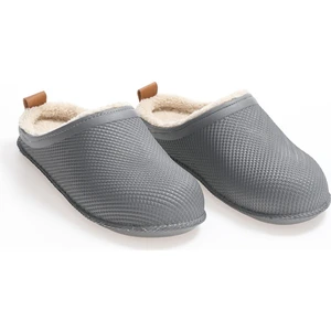 Lacivert Islak Zemin  Kaydırmaz Taban Kürklü Erkek Günlük Terlik Eva 12464