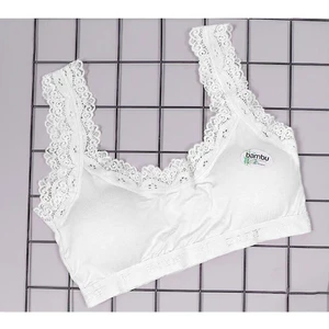 Deza Renkli Bambu Pedli Kalın Askılı Dantel Modelli Büstiyer Krop 5022