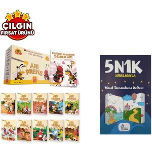 2. Sınıf  Arı Prens 10'lu Hikaye Seti + 5N1K Masal Tamamlama Defteri