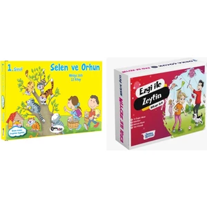 1.sınıf Çoklu Zeka Yayınları Selen ve Orhun 12 Kitap + Orka Çocuk Yayınları Ezgi Ile Zeytin