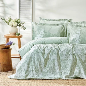 Bedding  Andressa Ranforce Çift Kişilik Nevresim Takımı - Adaçayı
