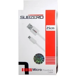 Şarj Kablosu Fast Mıcro Beyaz 25CM Subzero