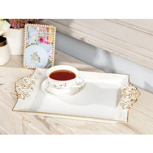 Madame Coco Barroco Tepsi Büyük - Soft Ekru 39X26 cm