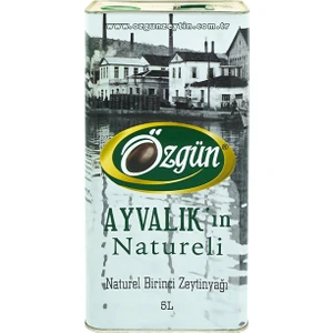 Ayvalık'ın Natureli Naturel Birinci Zeytinyağı 5 Lt Teneke