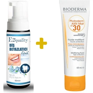 E2'Quality Diş Köpük + Bioderma Photoderm Akn Mat Spf 30 Krem 40ml