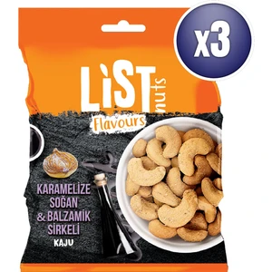 List Flavours Karamelize Soğan & Balzamik Sirkeli Kaju 3 x 100 G