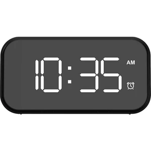 Dijital Çalar Saat 5 Inç LED Ekran USB Portu Büyük Basamaklı Ekran Beyaz (Yurt Dışından)