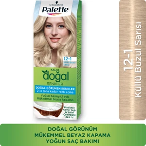 Schwarzkopf Palette Kalıcı Doğal Renkler 12-1 Küllü Buzul Sarısı Saç Boyası