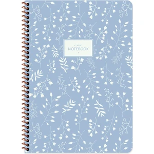 Keskin Color A4 Kareli Defter Pastel Flora - Mavi