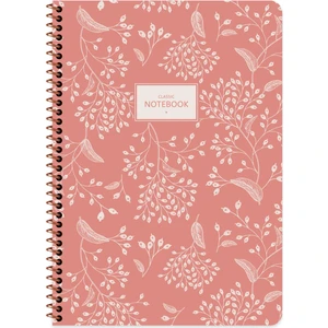 Keskin Color A4 Kareli Defter Pastel Flora - Turuncu