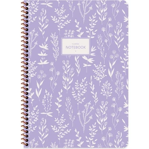 Keskin Color A4 Kareli Defter Pastel Flora - Mor