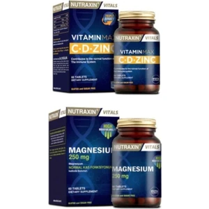 Vitamin Max(C Vitamini,d Vitamini ve Çinko Takviyesi) 60 Tablet+ Magnezyum Takviyesi 250MG 60 Tablet