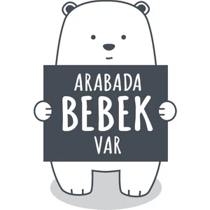 Arabada Bebek Var Ayıcık Araba Sticker