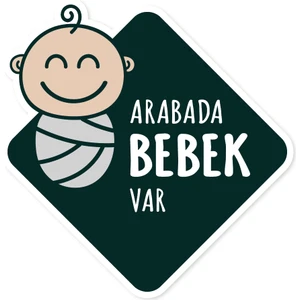 Arabada Bebek Var Araba Etiketi