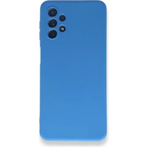 Bilişim Akademi  Samsung Galaxy A13 Lansman Kılıf Nano Içi Kadife Silikon Mavi