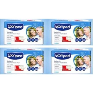 30 Lu Large Belbantlı Hasta Bezi 4 Paket 120 Adet