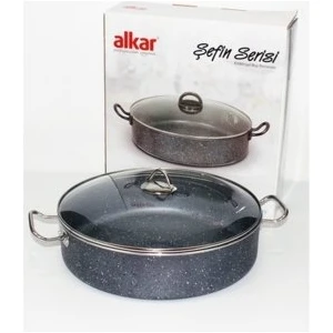 Şefin Serisi 38 cm Granit Basık Tencere