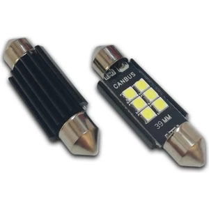 39 mm Canbus Sofit LED Ampul Süper Beyaz 6 Smd Parlak Beyaz, Plaka, Bagaj, Tavan Aydınlatma,