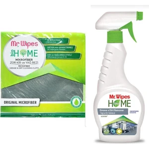 Mr Wipes Yağ & Kir Sökücü 500 ml Mikrofiber Zor Kir ve Yağ Bezi 40 x 40 cm