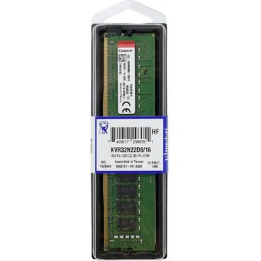 メモリ KVR32N22D8/16-SP 16GX2 ddr4 3200 Kingston KVR32N22D8/16 16GB 3200MHZ DDR4 CL22 Desktop RAM Fiyatı