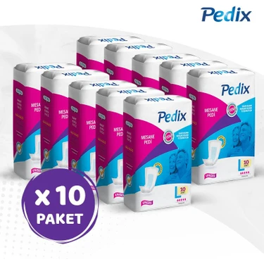 Pedix Mesane Pedi  Büyük Boy Large (L) 10X10 100