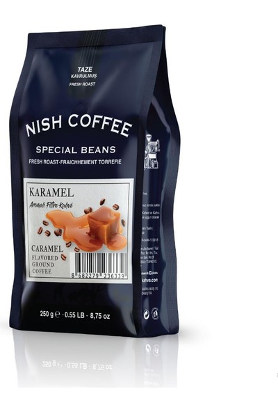 Nish Kahve Nish Karamel Aromalı Filtre Kahve 250 gr