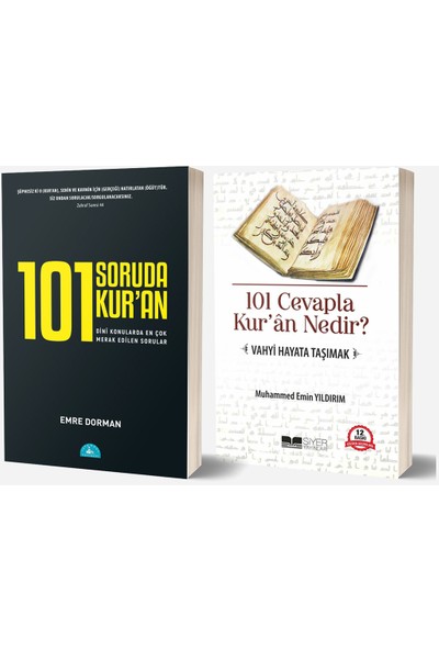 101 Soruda Kur’an - 101 Cevapla Kur’an Nedir? 2 Kitap Set