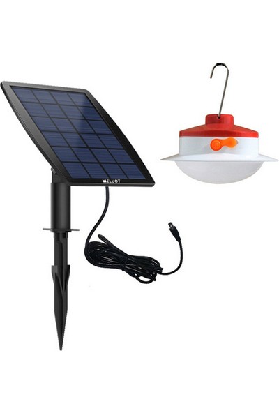 Weluot 20LED 2200MAH Güneş Enerjisi Sarkık Aydınlatma - Kırmızı (Yurt Dışından)