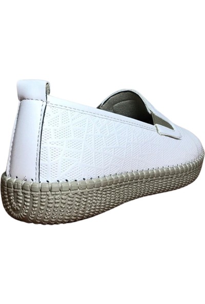 Norfix Kadın 755 Beyaz Ortopedik Taban Günlük Comfort Taban Yerli Üretim Ayakkabı