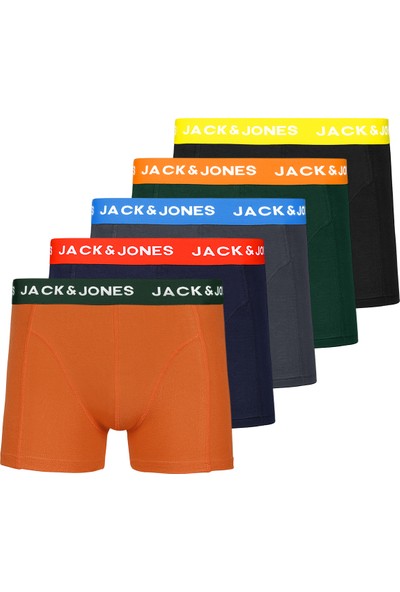 Jack & Jones 5'li Renkli Boxer Paketi