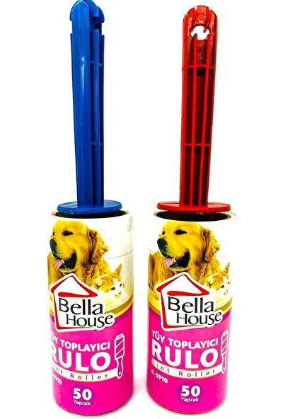 Bella House 50 Yapraklı Yapışkanlı Tüy Toplama Rulosu 2'li
