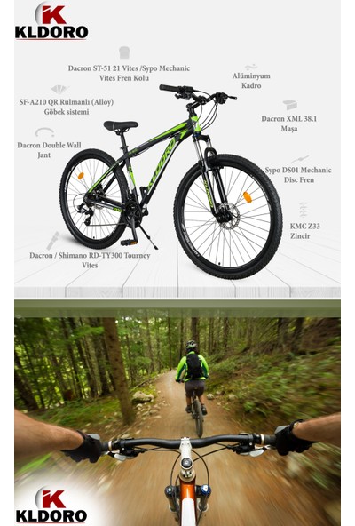 Kldoro Xk805 5.3 Alüminyum 29 Jant Bisiklet 21 Vites Hidrolik Disk Fren Dağ Bisikleti