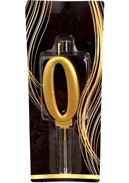 0 Rakam Mum Gold Renk