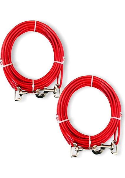 Köpek Bahçe Bağlama Halatı 6 mm 10 Metre 2 Adet