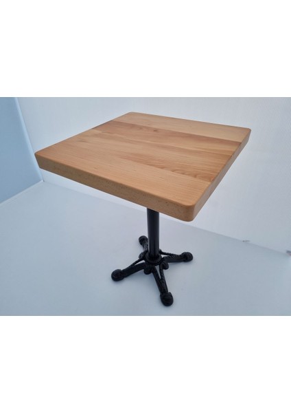 Kayın Kütük Cafe Masası 60X60