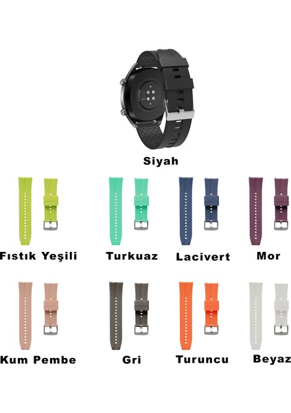 Xiaomi Watch S1 ve S1 Active Spor Silikon Kordon 22 mm Uyumlu (Lacivert)