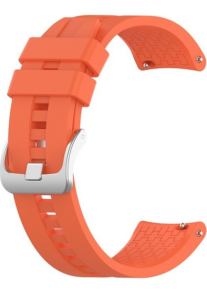 Xiaomi Watch S1 ve S1 Active Spor Silikon Kordon 22 mm Uyumlu (Turuncu)