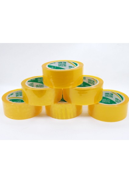 Polyester Koli Bandı 100 m 45 mm 12'li + Maket Bıçağı