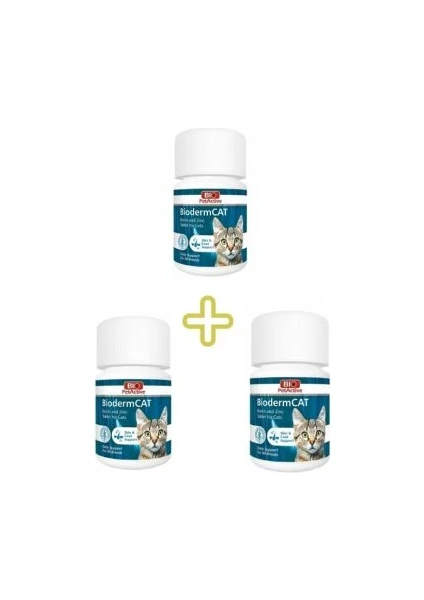 Bio Pet Active Bioderm Cat 100 Tb. 3'lü Set