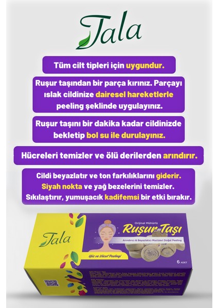 6 Adet Iran Ruşur Taşı Mühürlü Doğal Peeling (Iran Hamam Taşı) fırsatları